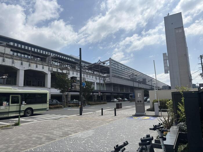 ホテルから京都駅を望む