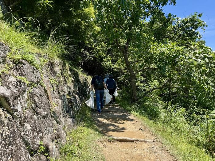 道普請　世界遺産　熊野古道　中辺路　大日越え　熊野本宮大社　大斎原　湯の峰温泉　湯の峯荘