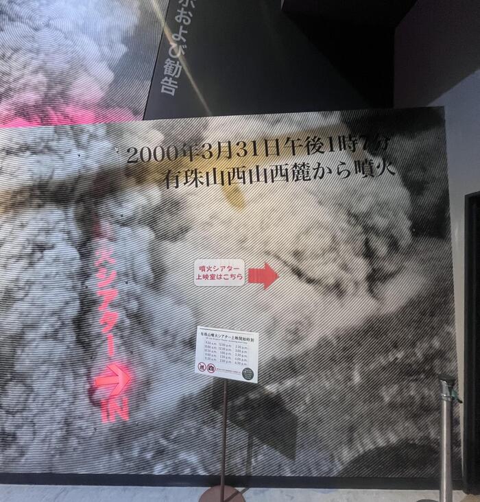 シアター内は撮影不可ですが、2000年3月の噴火の様子など迫力ある映像を見ることができます
