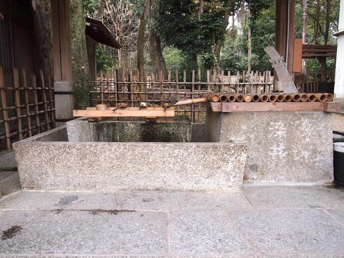 京都三名水で唯一現存する「染井の水」。
