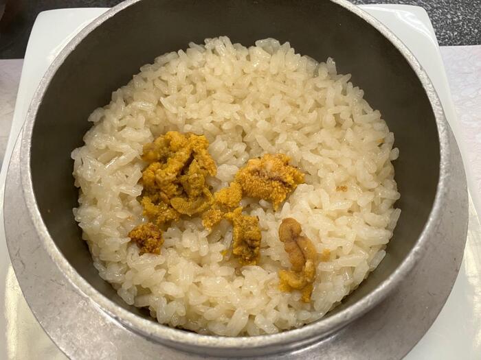 雲丹釜飯