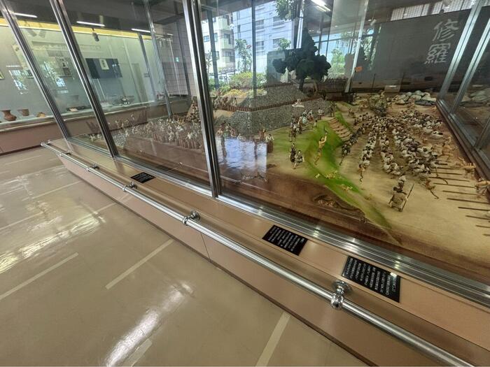 古墳時代の様子を再現したジオラマ