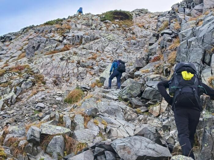登山中