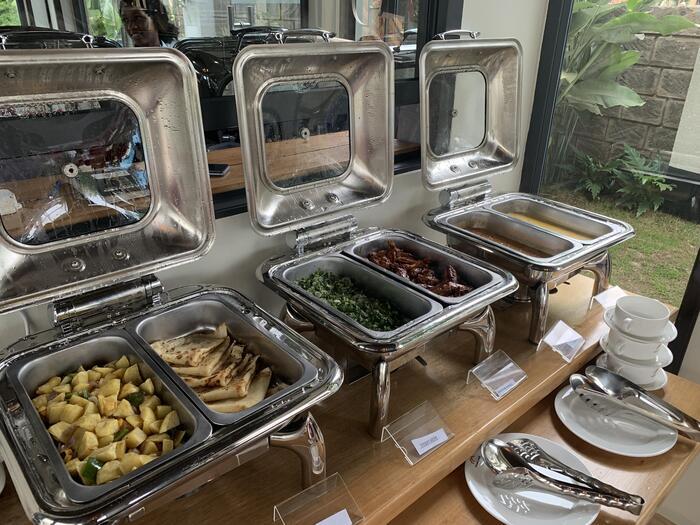 タンザニアホテル 朝食