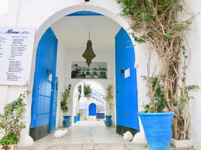 チュニジアンブルーとフレンチアラビアンな町並み 日の没する マグレブの国チュニジアの魅力 たびこふれ