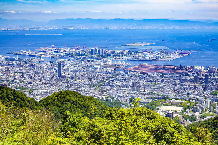 神戸　六甲山からの眺め